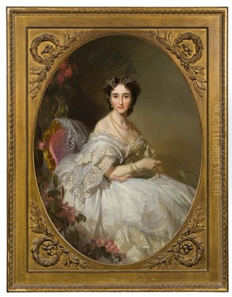 Anastasia Josifowna Uschakow Oil Painting by Ivan Kusjmitsch Makarov