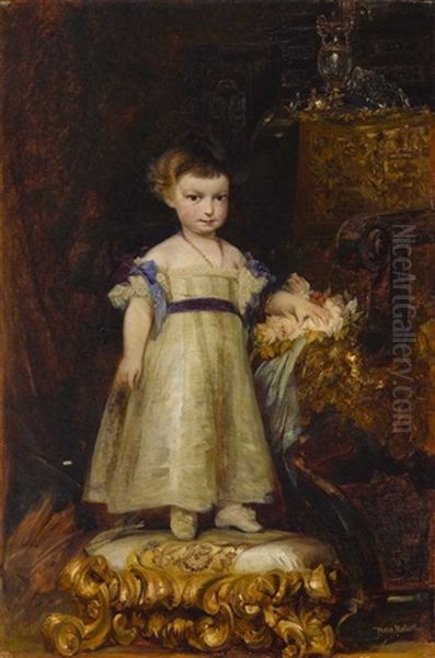 Erzherzogin Marie Valerie Von Osterreich Als Kind by Hans Makart