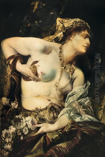 Der Tod Der Kleopatra Oil Painting by Hans Makart