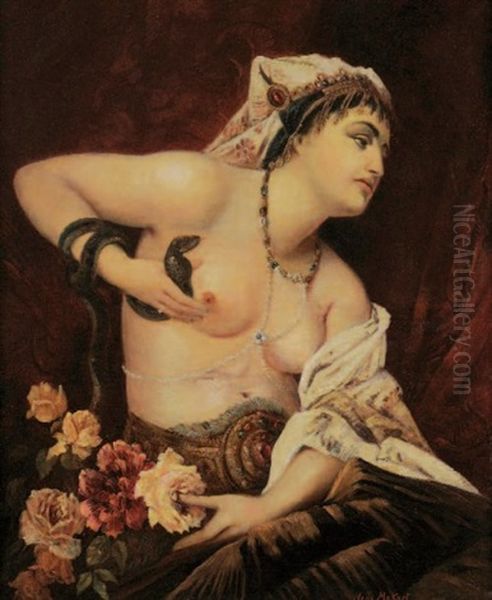 Cleopatre Oil Painting by Hans Makart