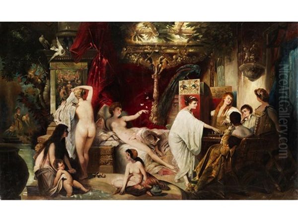 Der Sommer Oil Painting by Hans Makart