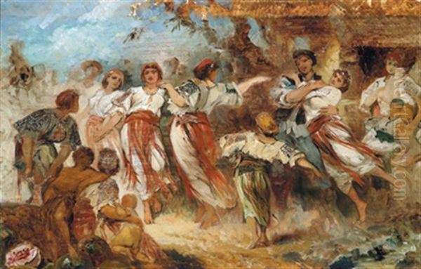 Landliches Fest Oil Painting by Hans Makart