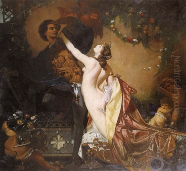 Samson Et Dalila Oil Painting by Hans Makart