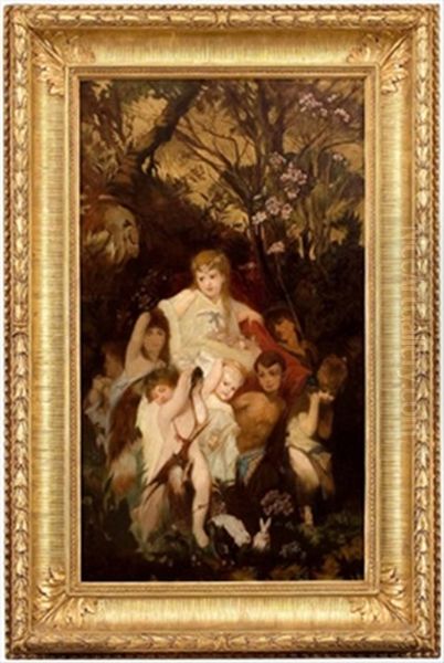 Kinderfestzug Oil Painting by Hans Makart