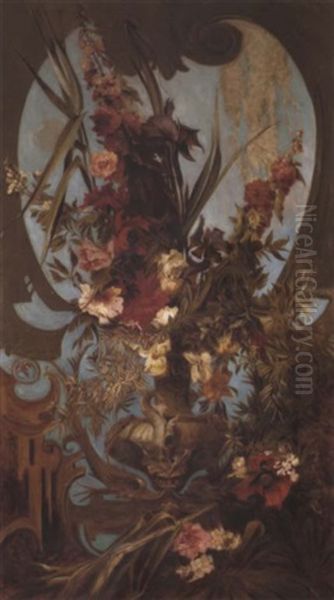 Blumenstuck Oil Painting by Hans Makart