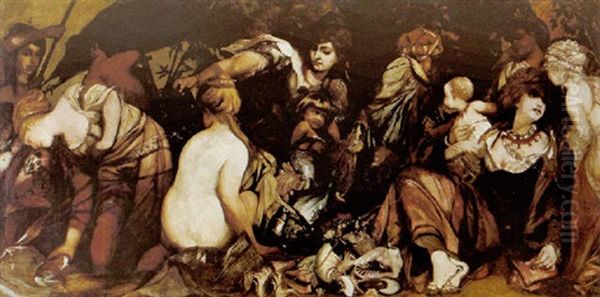 Abundantia Die Graben Der Erde Oil Painting by Hans Makart