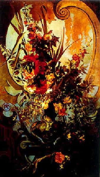 Blumenstuck Oil Painting by Hans Makart