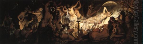 The Harem Oil Painting by Hans Makart