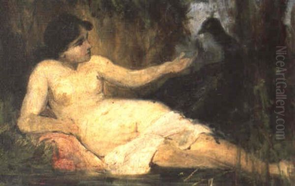 Juno Mit Dem Pfau Oil Painting by Hans Makart