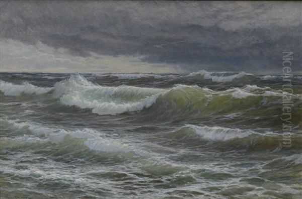 La Vague Oil Painting by Vartan Makokian