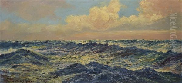 La Vague Oil Painting by Vartan Makokian