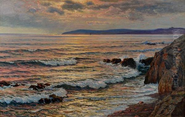 Bord De Mer Oil Painting by Vartan Makokian