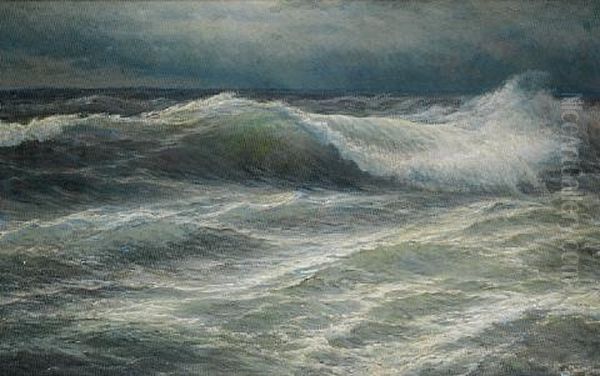 The Wave Oil Painting by Vartan Makokian