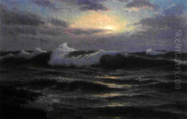 La Vague Oil Painting by Vartan Makokian