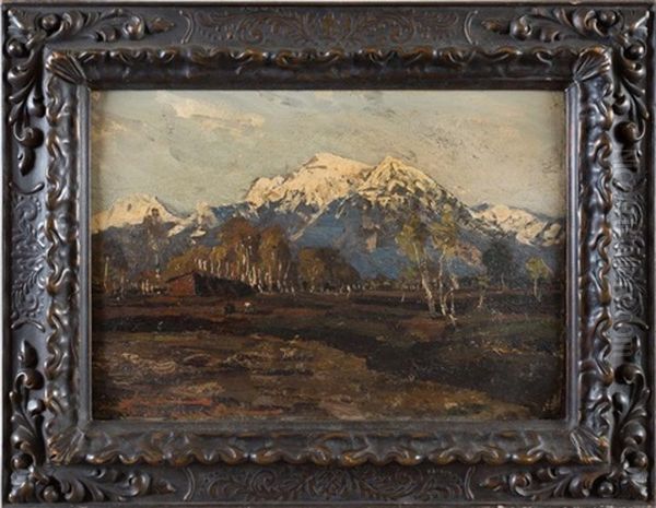 Paysage De Montagne Oil Painting by Alexandr Vladimirovich Makovsky