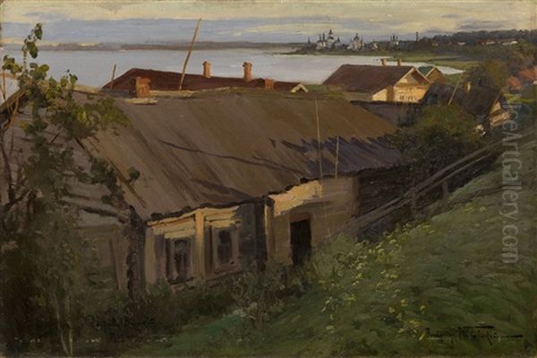 Evening In Rostov Oil Painting by Alexandr Vladimirovich Makovsky