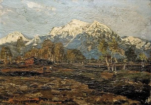 Les Montagnes Oil Painting by Alexandr Vladimirovich Makovsky