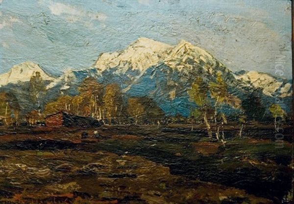 Les Montagnes Oil Painting by Alexandr Vladimirovich Makovsky