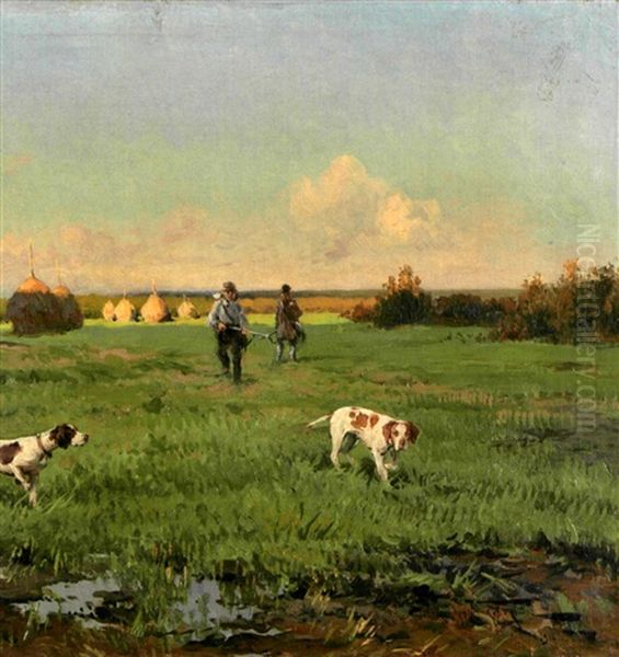 La Chasse Oil Painting by Alexandr Vladimirovich Makovsky