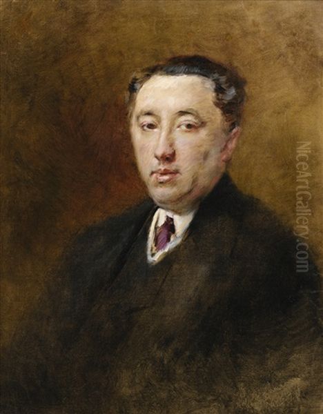 Portrait Of Nikolai Dmitrievich Stakheev Oil Painting by Konstantin Egorovich Makovsky