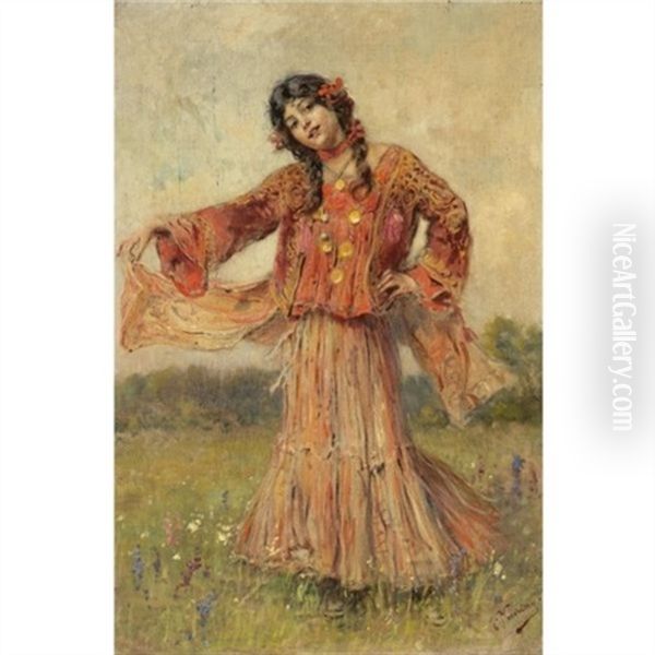 Dancing Gypsy by Konstantin Egorovich Makovsky