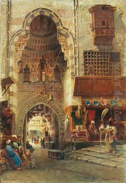 Cairo Oil Painting by Nikolai Egorovich Makovsky