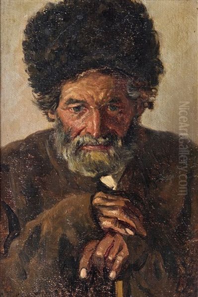 Ausdrucksstarkes Mannerportrat Oil Painting by Vladimir Egorovich Makovsky