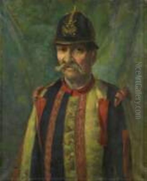 Un Policier Oil Painting by Vladimir Egorovich Makovsky