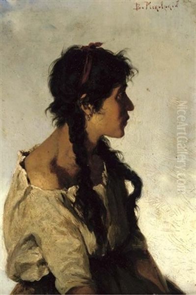 Gypsy Girl Oil Painting by Vladimir Egorovich Makovsky