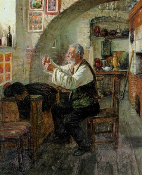 Die Alte Uniform Oil Painting by Vladimir Egorovich Makovsky