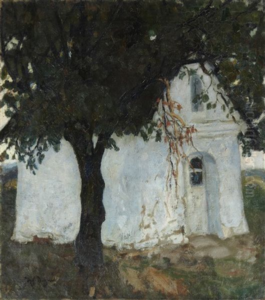 La Petite Chapelle A La Campagne Oil Painting by Tadeusz (Tade) Makowski