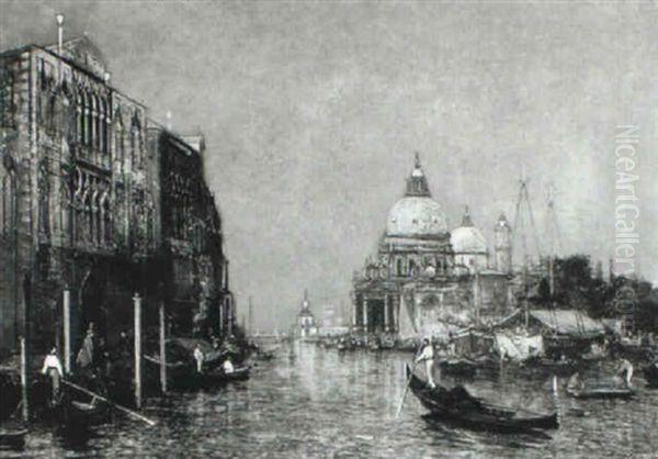 The Grand Canal, Venice Oil Painting by Carl Freiherr Von Malchus