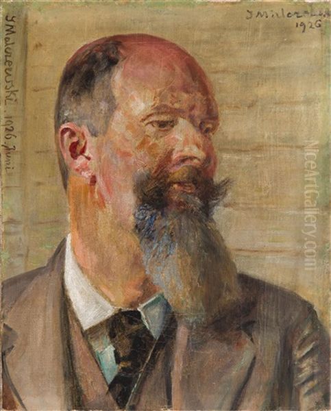 Jan Barszczynski Portrait Oil Painting by Jacek Malczewski