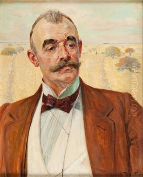 Portret Witolda Hausnera Oil Painting by Jacek Malczewski