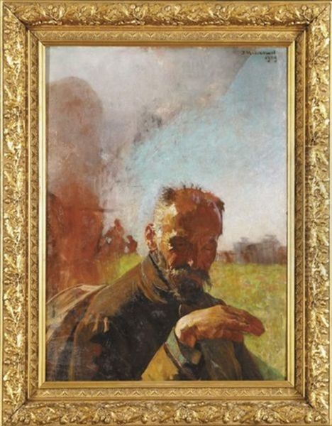 Portret Wedrowca Oil Painting by Jacek Malczewski