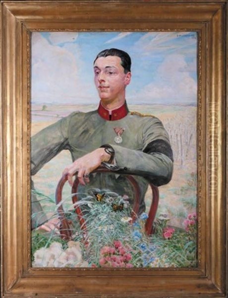 Portret Antoniego Gotz - Okocimskiego Oil Painting by Jacek Malczewski