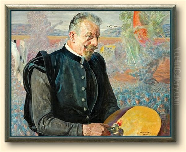 Portrait Of K. Pochwalski Oil Painting by Jacek Malczewski