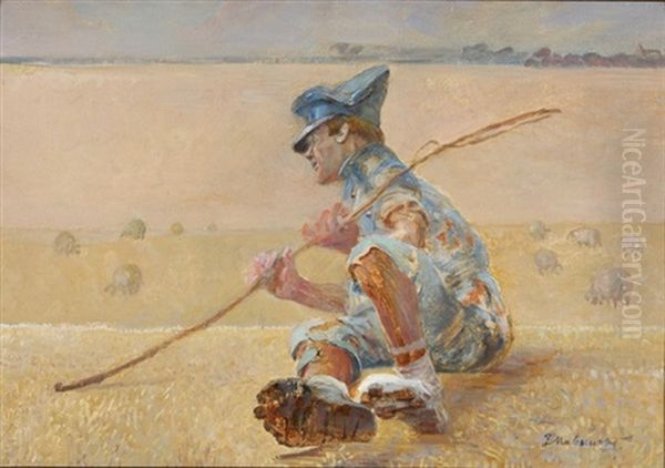 Schweinehirt Oil Painting by Jacek Malczewski