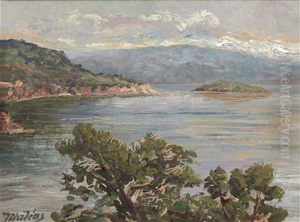 Bords De Mediterranee Oil Painting by Konstantinos Maleas