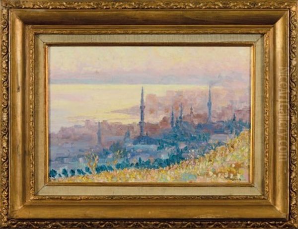 Istanbul Oil Painting by Konstantinos Maleas