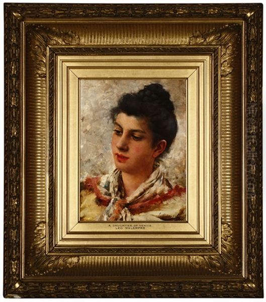 A Daughter Of Venice Oil Painting by Leo A. Malempre