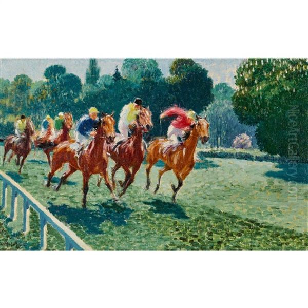 Le Prix Du Cadran Oil Painting by Louis Ferdinand Malespina