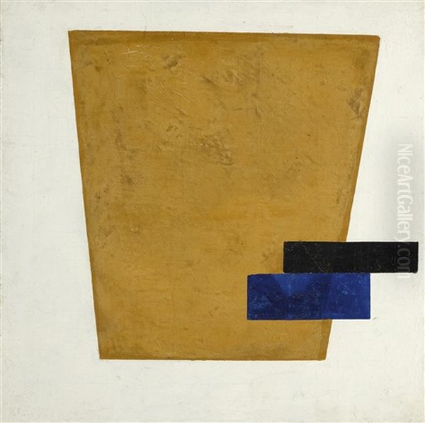 Suprematist Composition With Plane In Projection Oil Painting by Kazimir Malevich