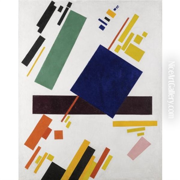 Suprematist Composition Oil Painting by Kazimir Malevich