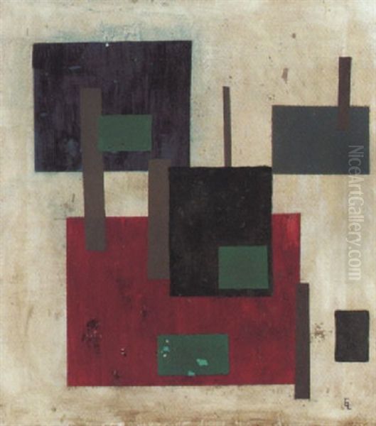 Ohne Titel Oil Painting by Kazimir Malevich