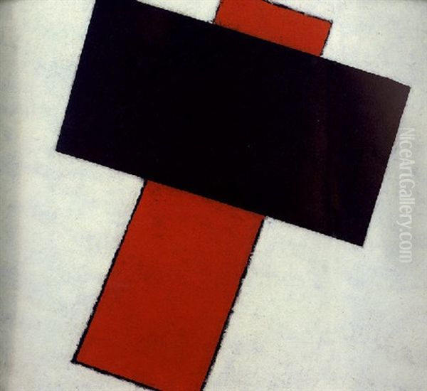 Suprematist Composition Oil Painting by Kazimir Malevich