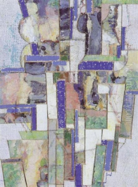 Collage Oil Painting by Kazimir Malevich