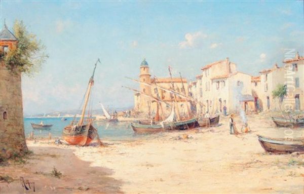 Retour De Peche Oil Painting by Charles Malfroy