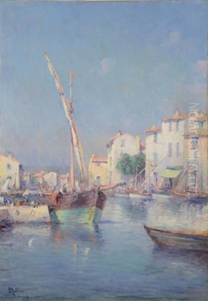 Port Dans Le Midi by Charles Malfroy