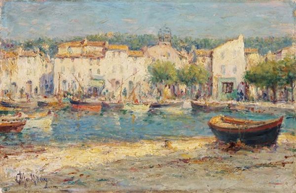 Ansicht Von Cassis Oil Painting by Charles Malfroy